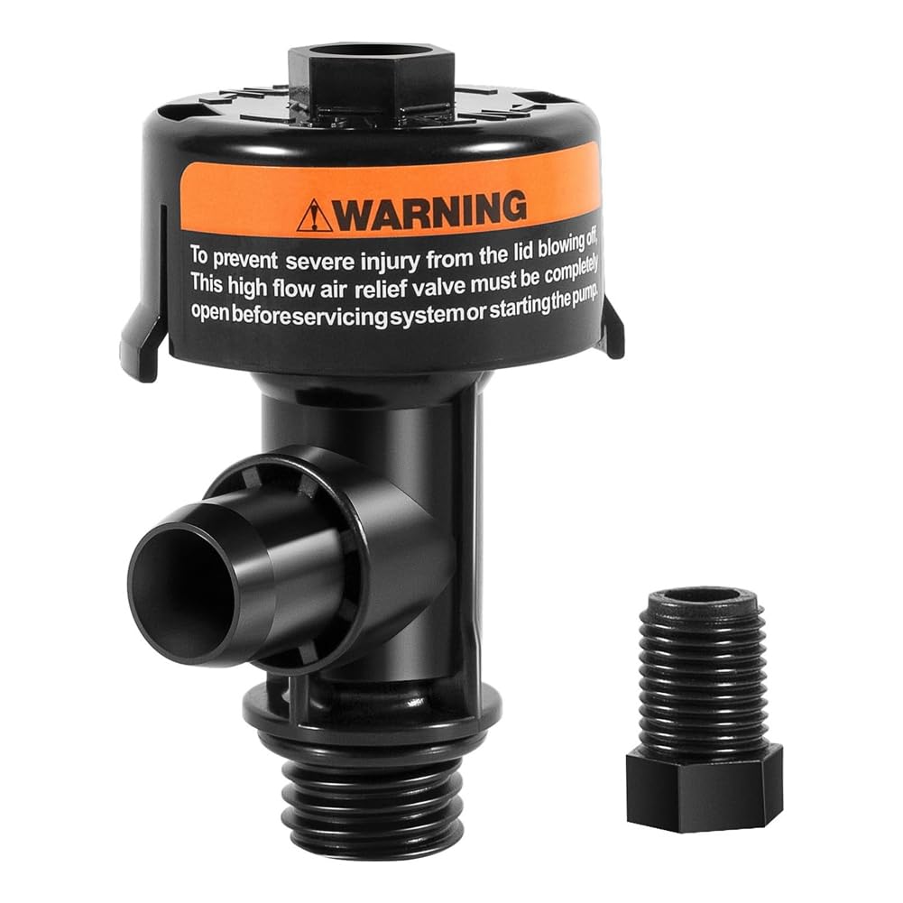 CTRLZS High Air Relief Valve High Air Relief Valve Replacement for Pool and Spa Filter 98209803 High Manual Air Relief Valve Replacement