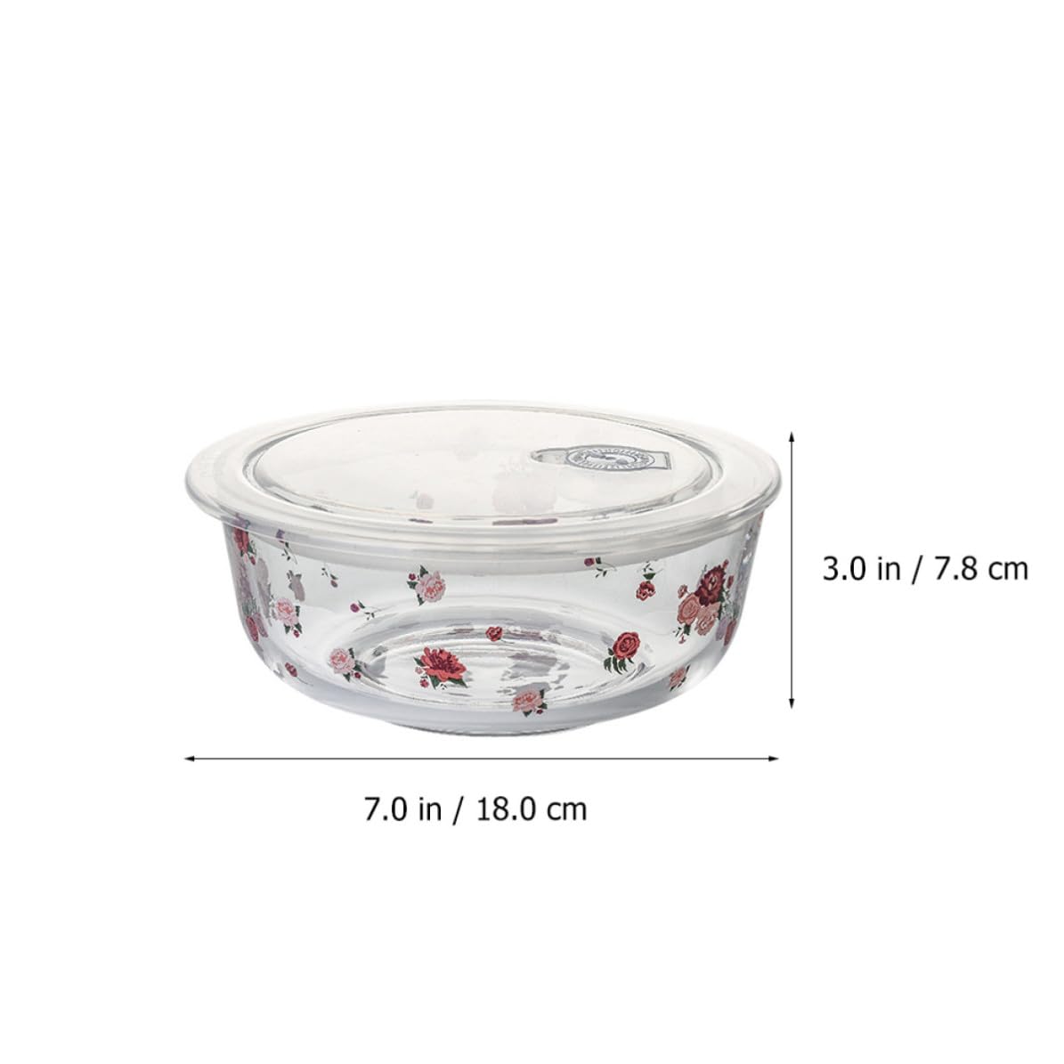 SHERCHPRY 3 Ensaladeras de Cristal con Tapa, Boles para Servir Comida Resistentes al Calor, Fáciles de Limpiar, Ideales para Obsequio de Inauguración de Casa