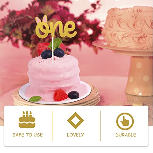 4 Pcs Bandeiras De Bolo De Aniversário Picaretas De Decoração De Bolo Um De Escolhas De Bolo Purpuri