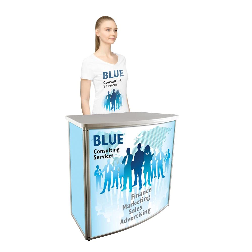 Display Sales Messetheke Alu-Frame Promotiontheke Werbetheke Verkaufstheke Aluminium-Profi