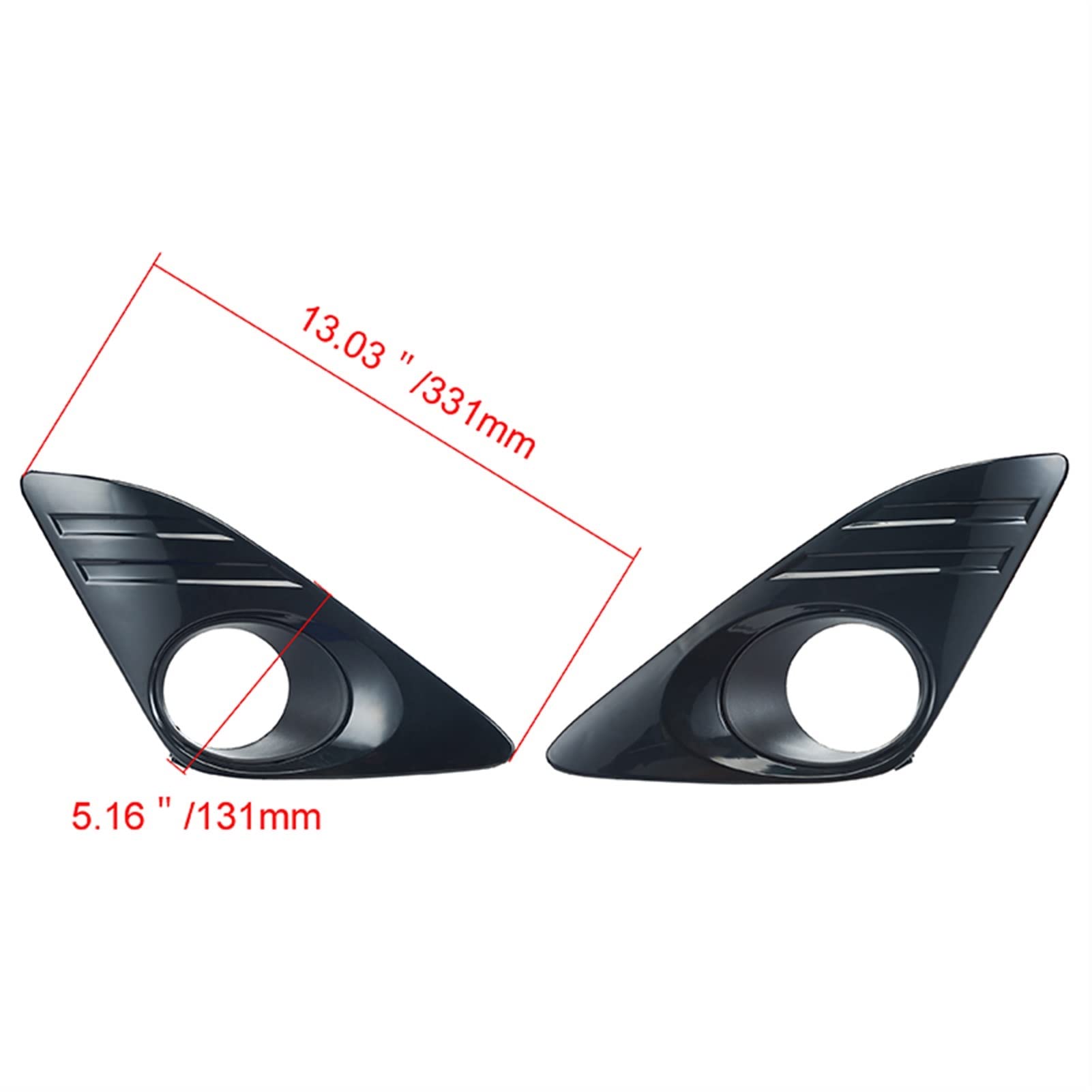 Auto Hole Kratki Osłony na światła przeciwmgielne, dla Toyoty, dla Camry XV50 XLE 2012 2013 2014 Przedni dolny zderzak Grill Dekoracja Przednie grille samochodowe(1 Pair)
