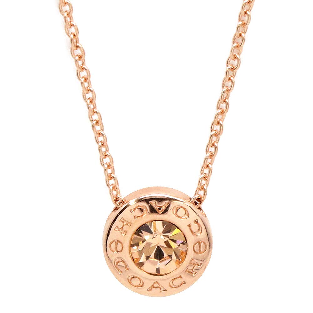 【COACH】ネックレス アクセサリー レディース F54514 シンプル コーチ COACH F54514 ネックレス Open Circle Stone Necklace