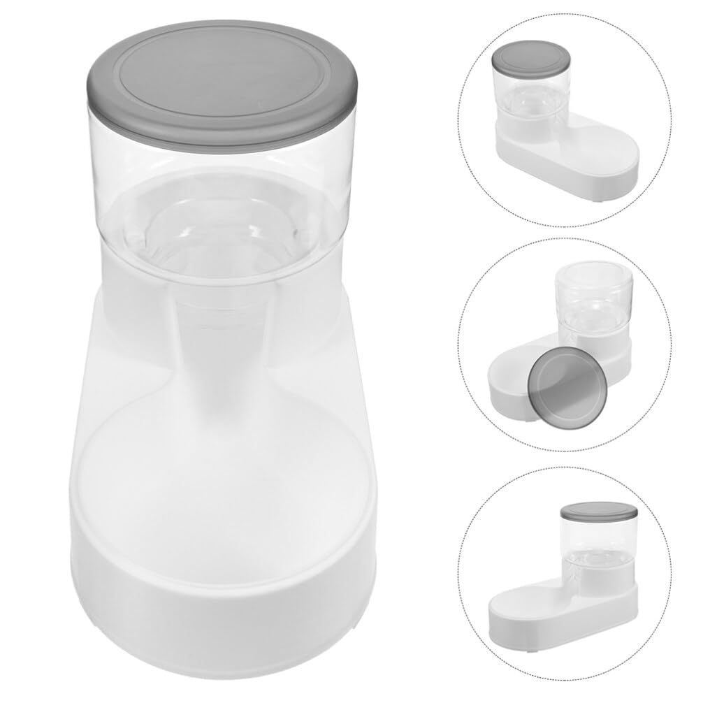 Comedero Automático para Mascotas 2 Piezas, Plástico, Anti Vuelco | Perro y Gato, Resistente Presión, Uso en Alimentación de Mascotas, Formato Desmontable