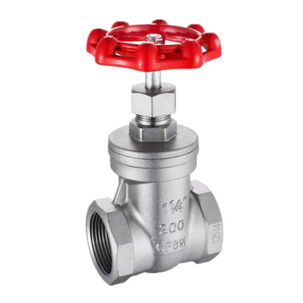 Valvola A Saracinesca For Tubi In Acciaio Inossidabile 304 Con Filettatura Femmina Da 1/2 "-2" Con Guarnizione Dura, 1 Pz(1-1/2")