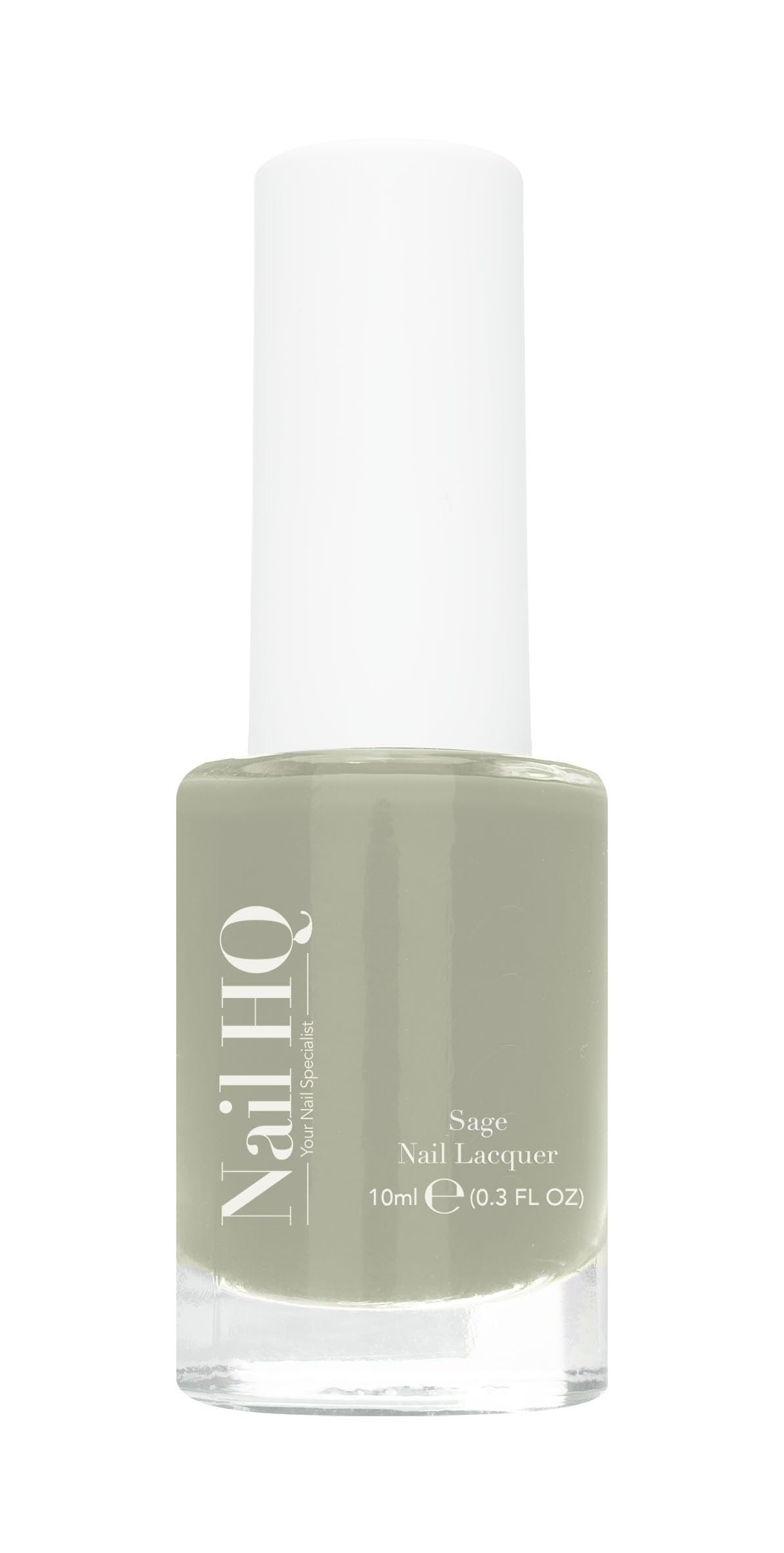 Nail HQ Nail Polish, Sage – 10ml Highly Pigmented Vegan Nail Lacquer – Glossy High Shine, Smooth Application & Cruelty-Free