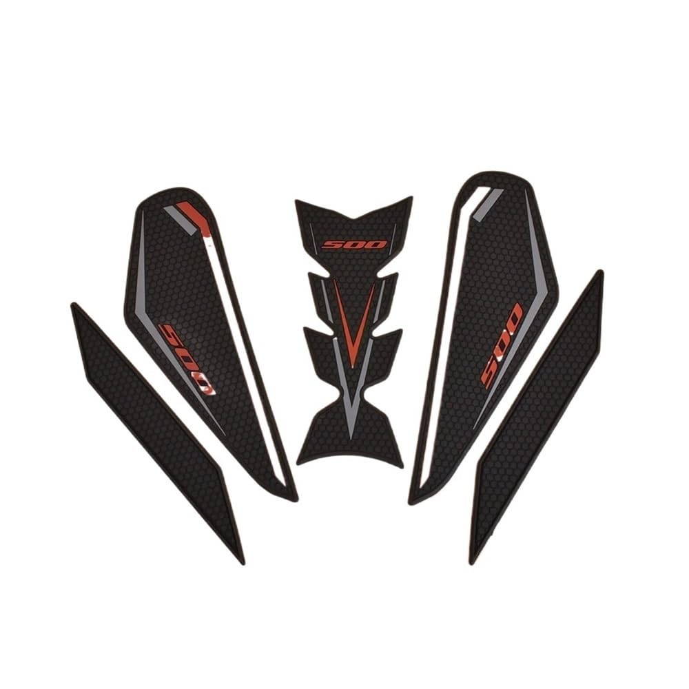 Fgjryedxj A-Red Motorcycle Fuel Tank Pads For Ka&Wasaki Z500 Ninja500 Tank Traction Side Pad For Ni&Nja Z 500 Se 2024 2025 Stickers