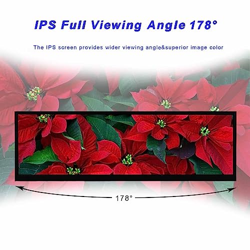 Image of VSDISPLAY 14.5'' 2K 2560x720 LCD Monitor Touch Panel Stretched Bar Display | with USB-C Video Input,for Gaming /PC /Laptop /Computer Monitoring Extra Secondary Screen