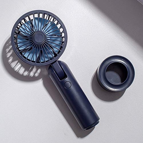 Electric Fans GXZ-F828 Multi-function Adjustable USB Charging Handheld Desktop Electric Fan, 3 Speed Control (Blue) Fan (Color : Blue)
