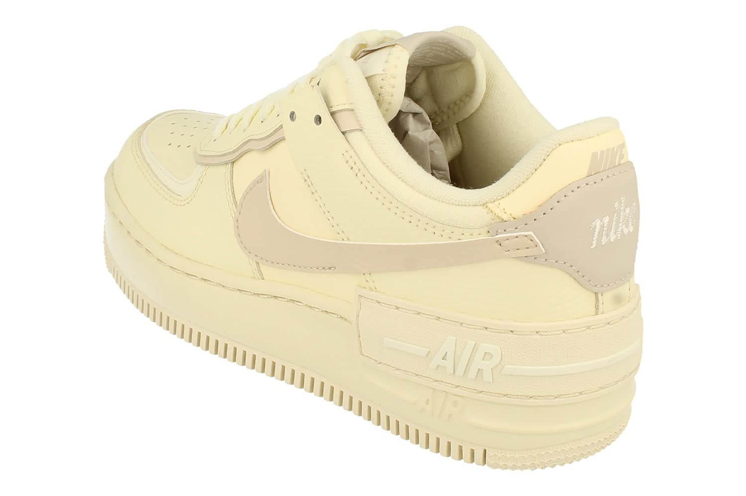 Nike Womens WMNS Air Force 1 Low Shadow CU8591 102 Coconut Milk - Size 9.5W