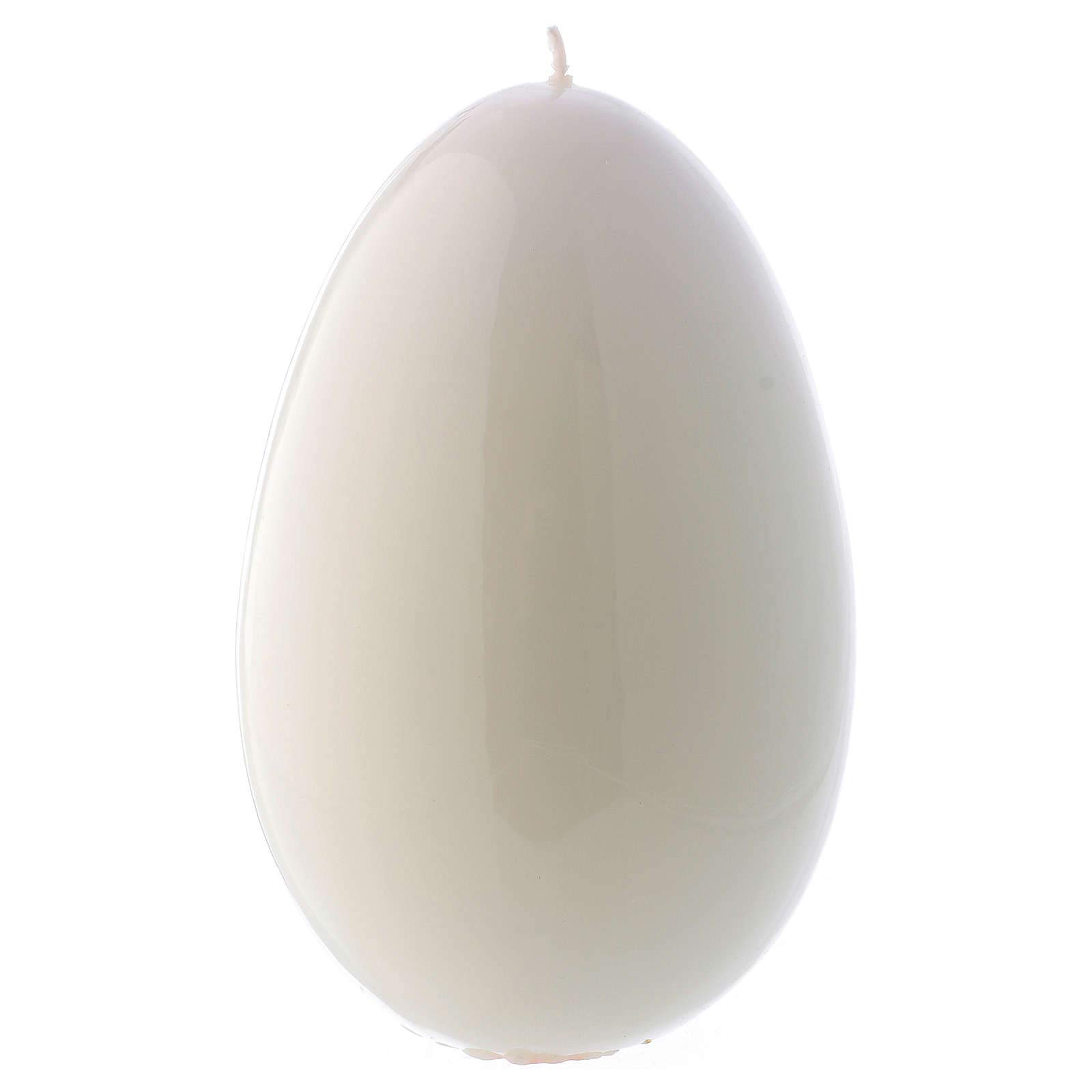 Holyart Velas, cirios, velones: Vela blanca Lúcida Huevo Lacre d. 140 mm