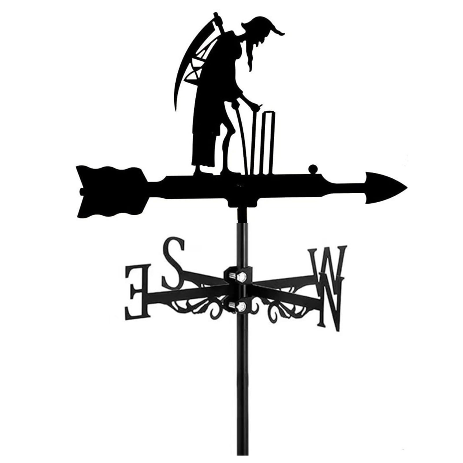 Wind Direction Indicator Weathervane Garden Stake Weather Vane Suitable for Outdoor Metal Products Weathercock Measuring(G)
