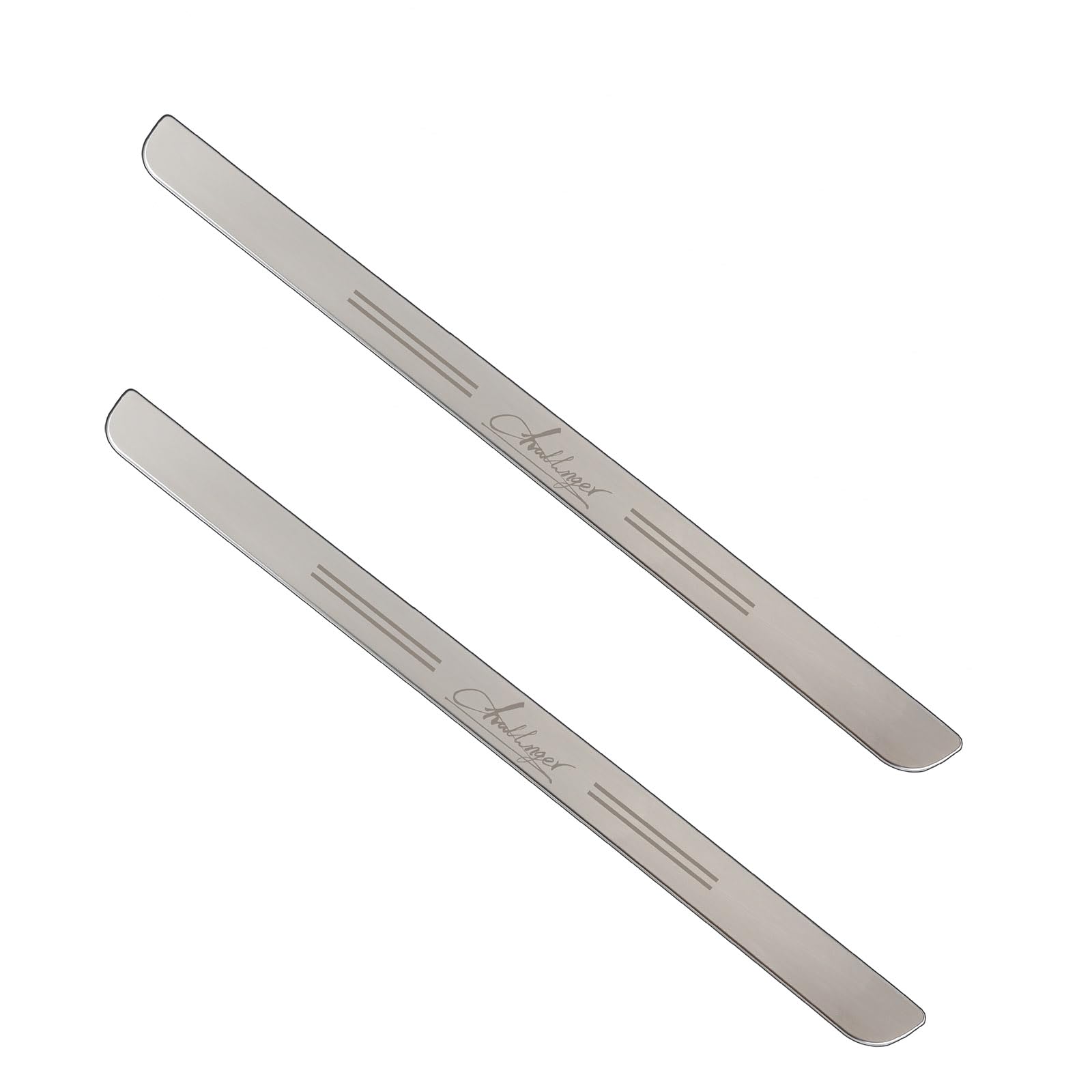 Generic Door Sill Guards Protector for Challenger Stainless Steel Door Entry Guards for 2018-2023 Dodge Challenger, 2pcs/Set (Silvery)