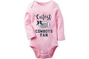 Official NFL Dallas Cowboys Infant Bodysuit Baby Boy Girl Onesie Newborn Organic Cotton Bodysuit Romper