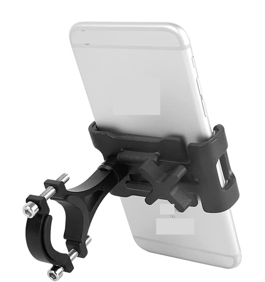 Uchwyt Telefon Metalowy uchwyt na telefon motocyklowy ze stopu aluminium wspornik antypoślizgowy GPS klip uniwersalny stojak rowerowy Do Samochodu(Yellow)