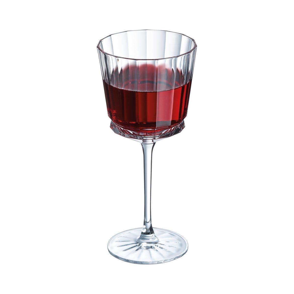 Cristal d'Arques - Kollektion Macassar - Weinglas 35cl, glänzend und sehr widerstandsfähig, 6 Stück - verstärkte Verpackung, für den Online-Verkauf geeignet.