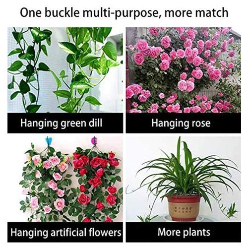 Lasyman Plant Clips-Plant Climbing Wall Fixture Clips 110Pcs, Invisible Clips For Climbing Plants，Self-Adhesive Plant Wall Clips For Plant Support, Sticky Plant Fixture Clips Plant Holder For Pothos #TOP3