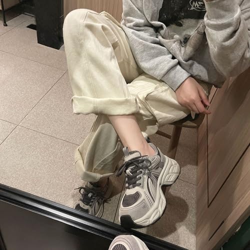 Kids Lace Sneakers Outdoor Running Non Slip Sport Shoes Cute Breathable Boys Girls Mesh Padded Sneakers for Toddler3