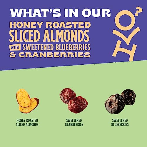 Image of Orchard Valley Harvest Salad Toppers Honey Roasted Sliced Almonds With Sweetened Blueberries & Cranberries Multipack, 0.85 oz (Pack of 35), Gluten Free, Made With Real Fruit, No Artificial Colors, Great On Yogurt & Oatmeal