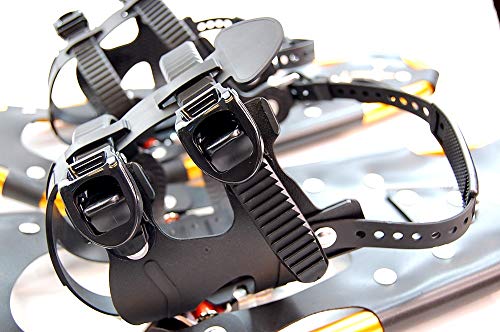 Xtrempro Snowshoes Snow Terrain Lightweight Ergonomic Design Lightweight Aluminum Alloy With 13 Point Crampons 120/160/210/300 Lbs. Capacity- 21"/25"/30”/36" (Gold, 30) #TOP2