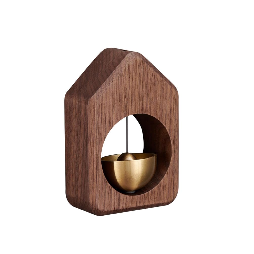 Wind chimes,Decorative Shopkeeper Door Bell with Chimes | Magnetic Wooden Doorbell for Homes and Shops(Brown)(Brown)