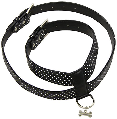 Doggy Things - Arnés de Lunares, Color Negro