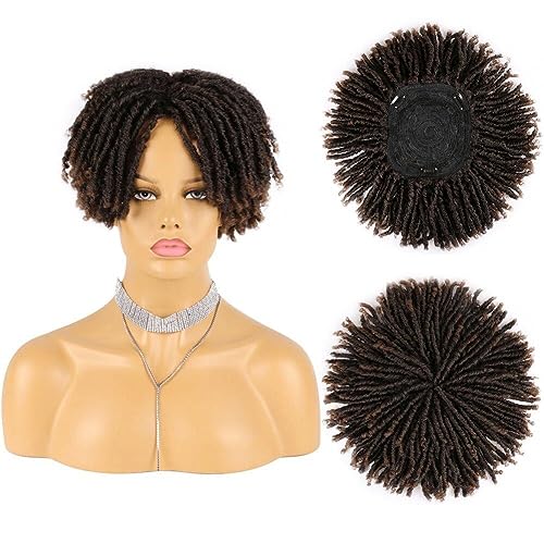 Perruque dreadlocks synthétiques Hrippy à texture mate et tresses 6 pouces - 2