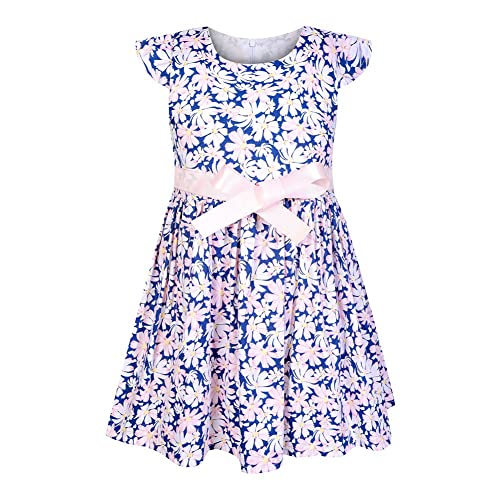 Robe tournesol fille en coton pour fête d'anniversaire et sorties d'été