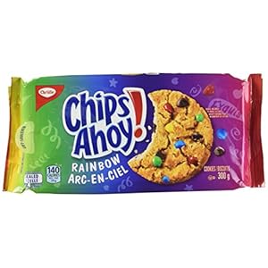 Christie Chips Ahoy Rainbow Chocolate Chip Cookies, 300g/10.6oz (Imported from Canada)