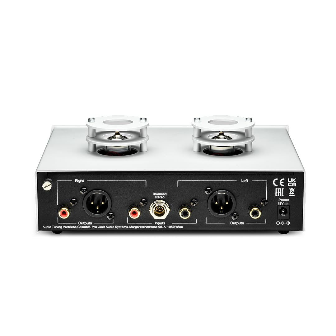 Pro-Ject Tube Box S3 B, True Balanced High End Röhren Phono-Vorverstärker (Schwarz)