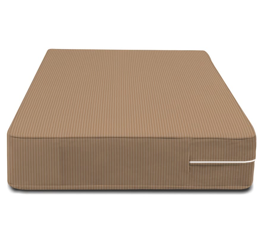 Image of VAS COLLECTIONS Premium Cotton Mattress Cover /Protector with Zipper Chain|Provides All Around Protection with 360 Encasing |Double - 78x60+6 inches (6x5 ft) - Pack of 1 - Beige