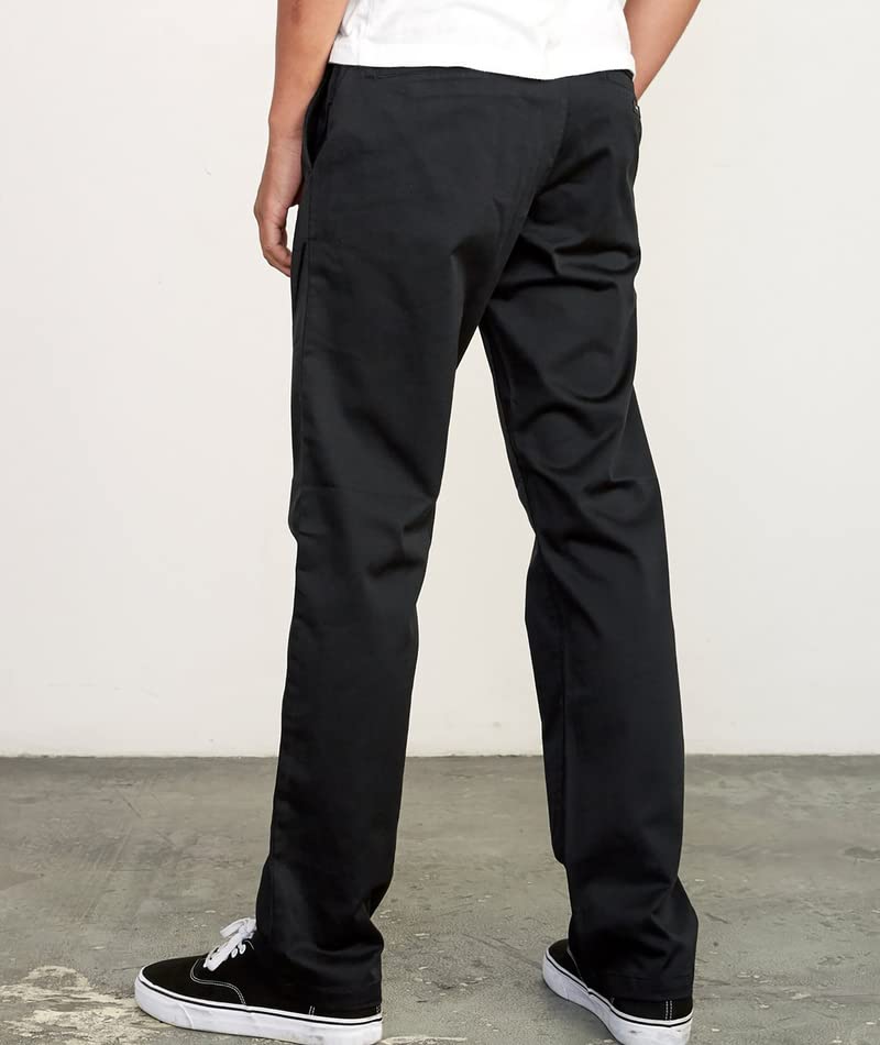 RVCA mens The Weekend Stretch Chino Casual Pants, Black, 36 US4