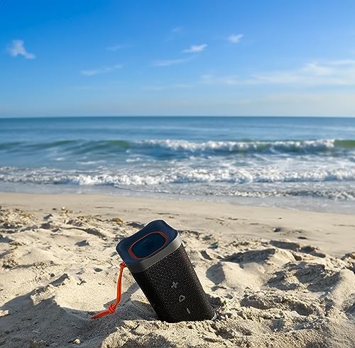 Image of Skullcandy Terrain XL Wireless Bluetooth Speaker - IPX7 Waterproof Portable Speaker, 18 Hour Battery, Nylon Wrist Wrap, True Wireless Stereo (Black)