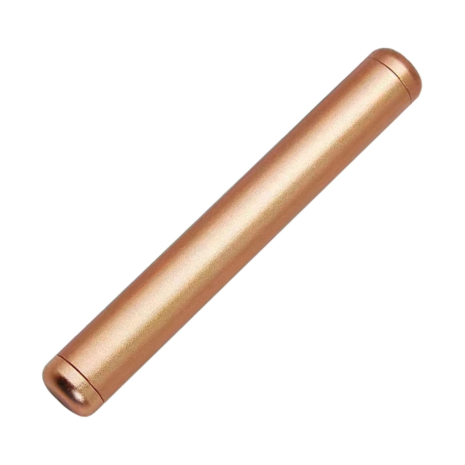 Bodice Chiller Tube Metal Corset C O Ling Pipe Flask Aluminum Container Portable Lightweight Cooler Cold Packs For Women Large Storage Bins with Lids (Gold, 11x1.5cm)