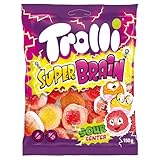 Super Brain - Super Cerveau, des bonbons amusants et délicieux qui offrent une expérience sucrée unique, parfaits pour stimuler vos envies gourmandes - Compatible avec Trolli - 150g