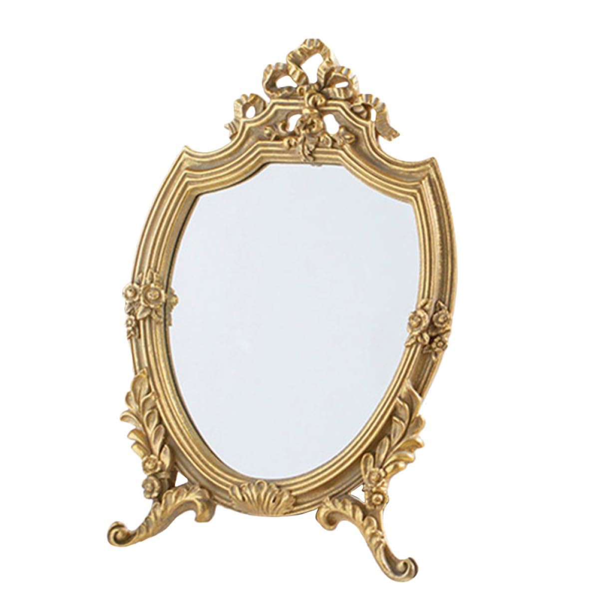 Miroir décoratif ancien sculpté style rétro chic format moyen