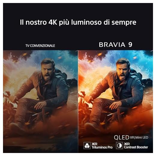 Sony BRAVIA 9 QLED (XR l Mini LED) 85 Pollici 4K HDR Google Smart TV (2024) | Gaming Menu per PlayStation 5, IMAX Enhanced, Dolby Vision Atmos, Chromecast, AirPlay, 120Hz 85XR90