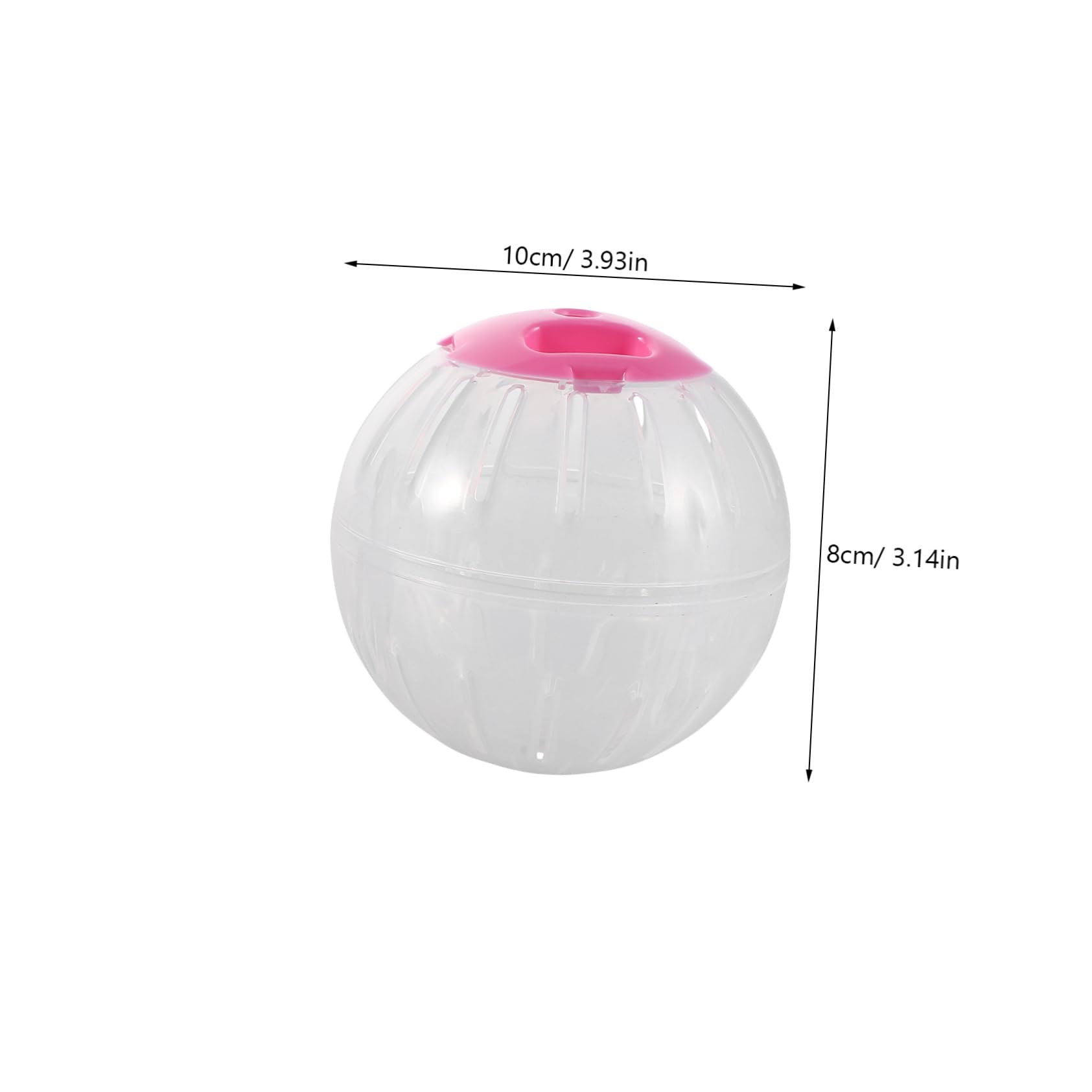 COLLBATH 2Pcs Transparent Hamster Running Wheel and Fitness Ball Durable Exercise for Small Pets Like Hamsters and Chinchillas Silent Design for Quiet Playtime