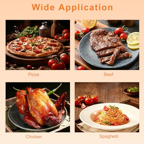 LilGoo 2 Pack 12 Inch Non-Stick Pizza Trays for Oven with Handle, Carbon Steel Pans with Perforations for Crispy & Golden Crust - Image 5