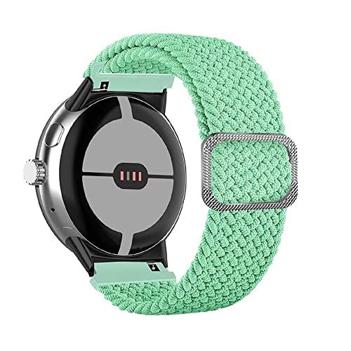Watch Stretch Band Compatible With Google Pixel Watch Smartwatch Nylon Woven Strap Braided Solo Loop Sport Replacement Wristband Bracelet #TOP1