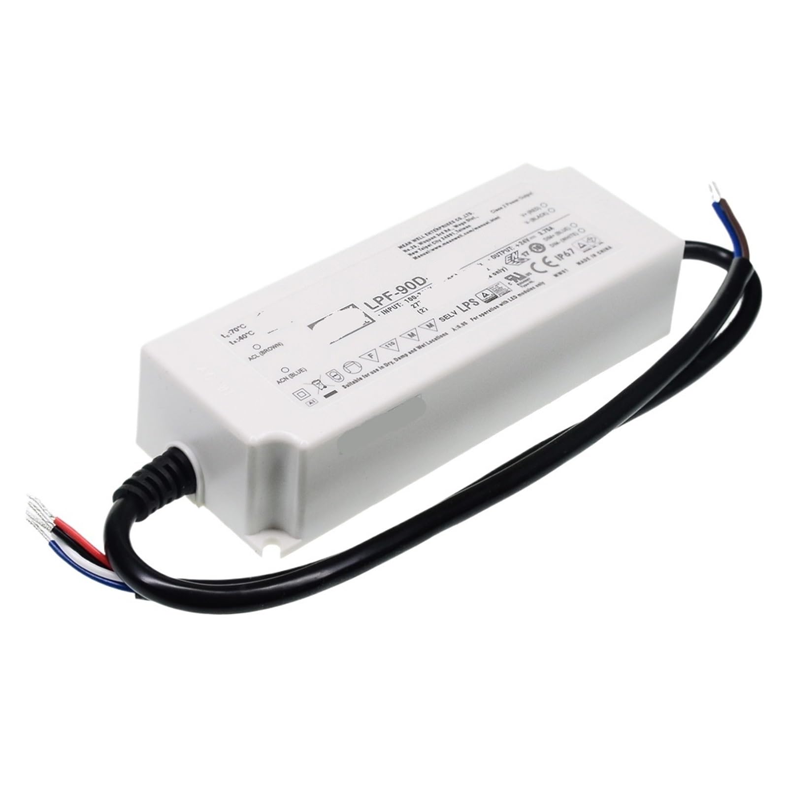 Alimentation LED LPF-90D-42 anti-scintillement pour réparer un éclairage en panne