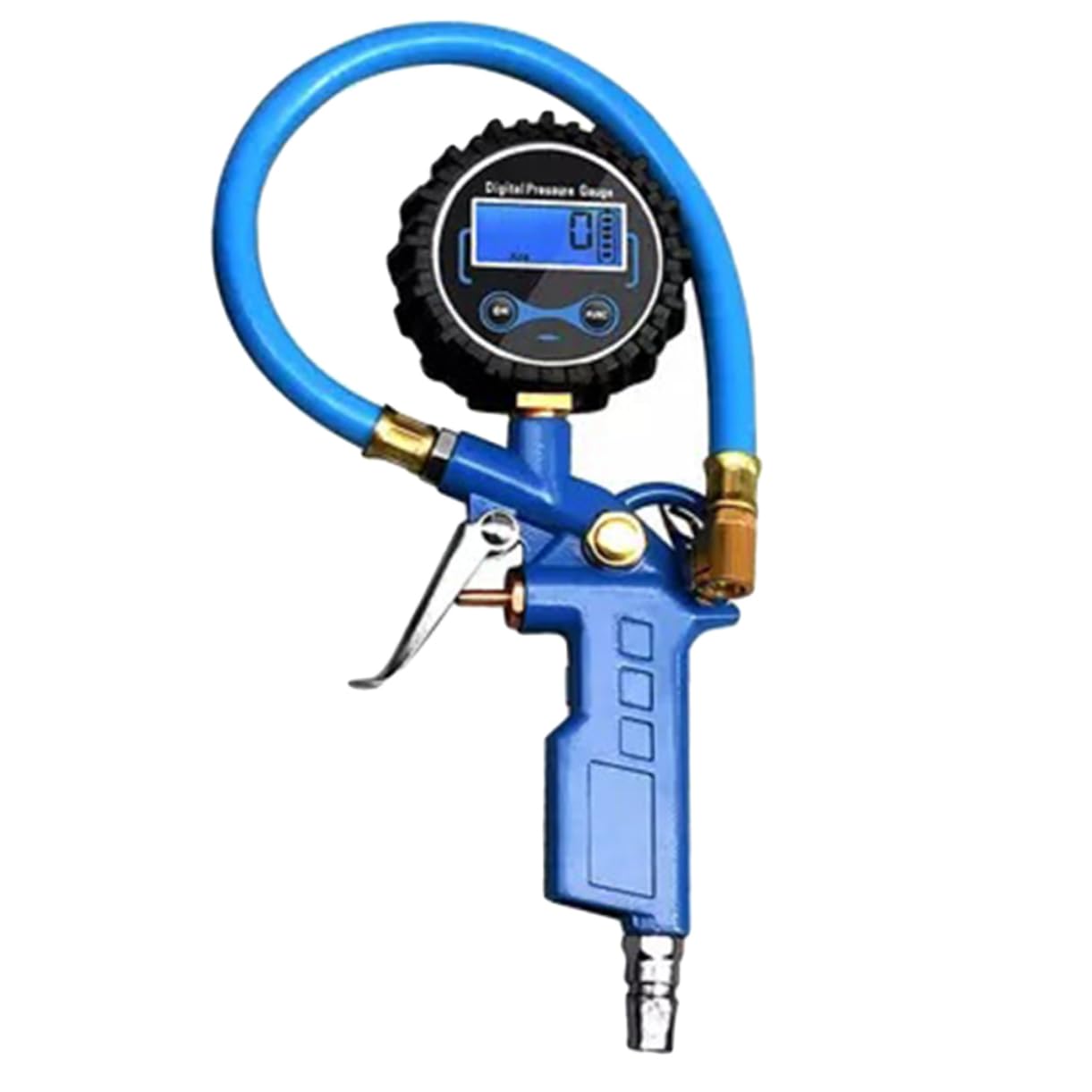 Gatuida Manometro Digitale Per Pneumatici Senza Batteria Gonfiatore Per Auto e Biciclette Lettura Accurata e Facile Da Usare Design Robusto e Sicuro Colore Blu
