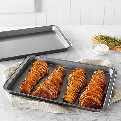 STARVAST Non Stick Oven Baking Trays, 3 Pieces Carbon Steel (PFOA Free) Roasting Tins Pans - Black - Image 4