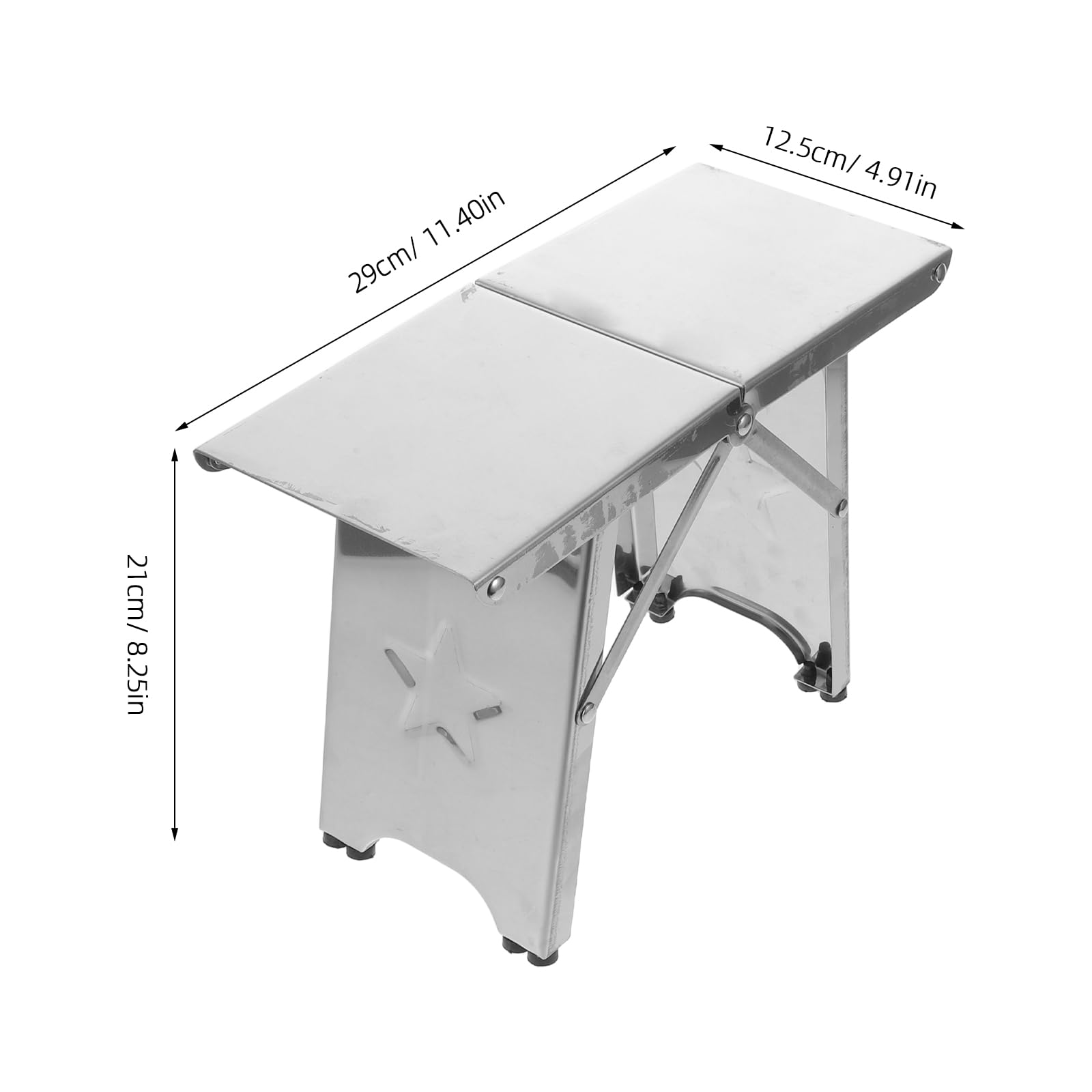Alipis Tabouret Pliant en Acier Inoxydable Robuste, Support 100 Kg, Pliable et Portable, Léger et Compact, pour Camping, Randonnée, Pêche et Jardinage en Extérieur