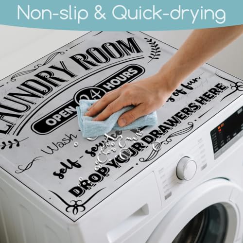 Housse pour machine à laver et sèche-linge anti-poussière rétro