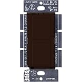 Lutron Maestro Dual Digital Dimmer and Switch, Only for Incandescent and Halogen Bulbs, 300-Watt Single Pole | MA-L3S25-BR | Brown