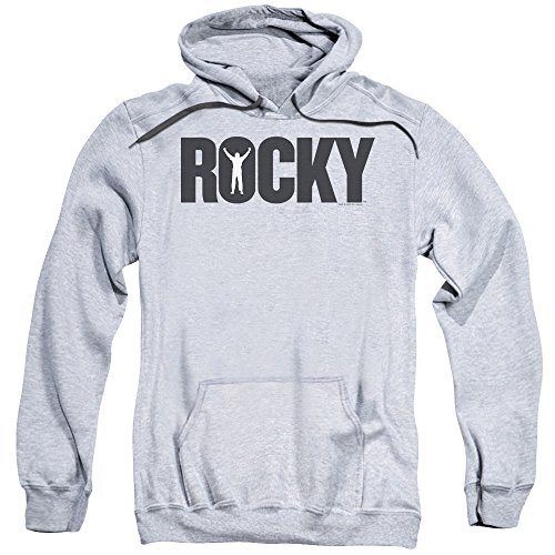 Rocky Sylvester Stallone MGM Movie Victory Stance Logo Adult Pull-Over Hoodie Large