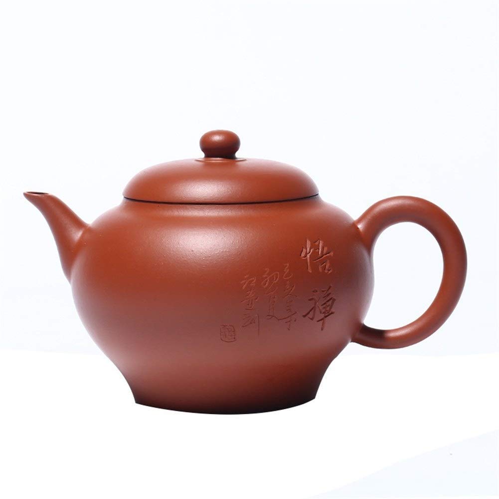 Beautiful and elegant Boutique ore Zhu mud teapot Pure Hand Elegant 170 ml teapot (Color : Zhao Zhuang Zhu Mu)