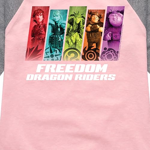 How to Train Your Dragon - Freedom Riders - Toddler & Youth Girls Raglan Graphic T-Shirt3