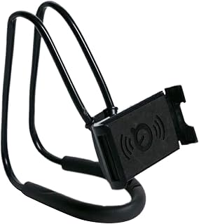 Lazy Cell Phone Mount Hanging on Neck, Hsxxf 360 Rotating Neck Holder DIY Flexible Mount Stand Multiple Functions Flexible Lazy Bracket for Phone (Black)