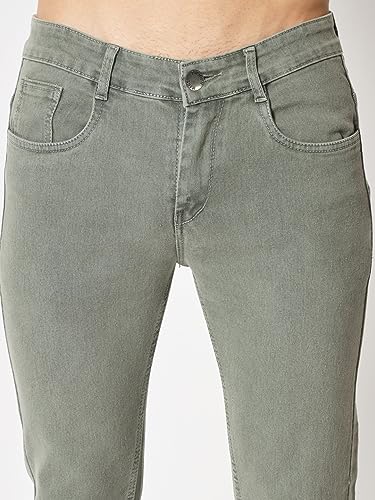 Image of KARGEENS Men Kargeens Men's Jeans Pant Slim Fit Stretchable Casual Wear Low Rise Cotton Blend Denim